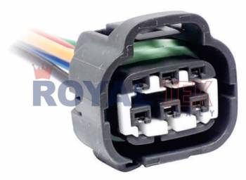 FICHA DE CONEXION ROYALTEK 6 (SEIS) VIAS ACELERADOR ELEC. TOYOTA /BOMBA COMB. HYUNDAI (I 30) - VENTA EN PAQUETES DE 5 UNIDADES ---